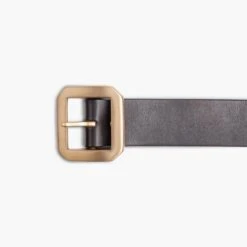 OGL Single Prong Garrison Buckle Leather Belt - Brown -Denim Clothing-Iron Heart International ogl belt full spgar brn 7