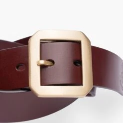 OGL Single Prong Garrison Buckle Leather Belt - Tan -Denim Clothing-Iron Heart International ogl belt full spgar tan 3