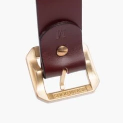 OGL Single Prong Garrison Buckle Leather Belt - Tan -Denim Clothing-Iron Heart International ogl belt full spgar tan 6