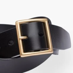 OGL Vintage 1.75" Leather Belt - Black -Denim Clothing-Iron Heart International ogl belt full vtg175 blk 3