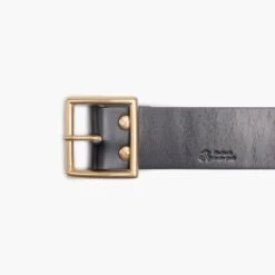 OGL Vintage 1.75" Leather Belt - Black -Denim Clothing-Iron Heart International ogl belt full vtg175 blk 6