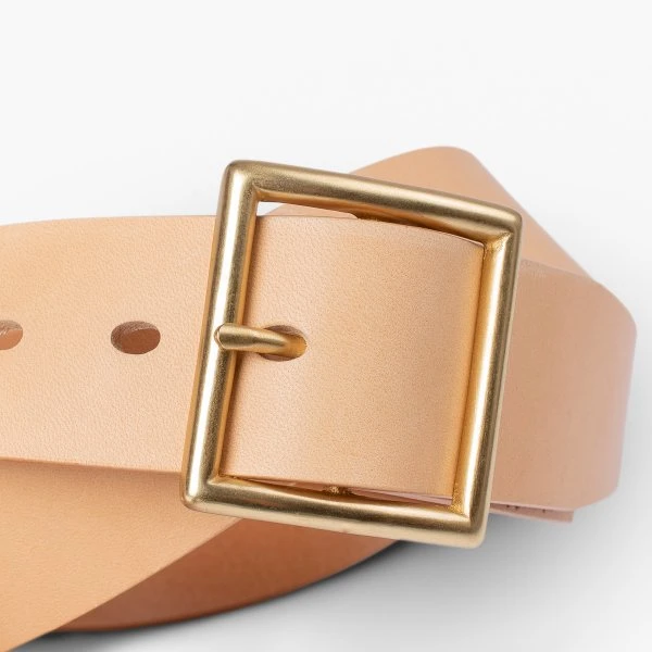 OGL Vintage 1.75" Leather Belt - Natural 5 OGL Vintage 1.75" Leather Belt - Natural - Image 3