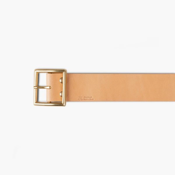 OGL Vintage 1.75" Leather Belt - Natural 8 OGL Vintage 1.75" Leather Belt - Natural - Image 6