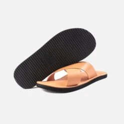 OGL X Dr. Sole Leather Cross Sandals - Natural -Denim Clothing-Iron Heart International ogl drsole cross nat 7