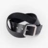 OGL Single Prong Garrison Buckle Leather Belt - Black 2 OGL Single Prong Garrison Buckle Leather Belt - Black -Denim Clothing-Iron Heart International ogl full spgar blk