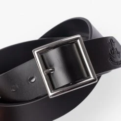 OGL Vintage Buckle Leather Belt - Black 13 OGL Vintage Buckle Leather Belt - Black -Denim Clothing-Iron Heart International ogl full vtg blk 3