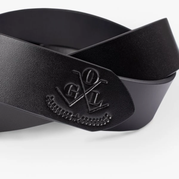 OGL Vintage Buckle Leather Belt - Black 7 OGL Vintage Buckle Leather Belt - Black - Image 5