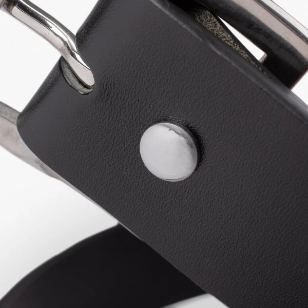 OGL Vintage Buckle Leather Belt - Black 8 OGL Vintage Buckle Leather Belt - Black - Image 6