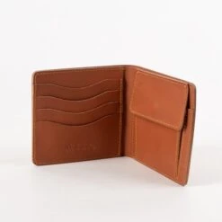 OGL Kingsman Classic Bi Fold Wallet With Coin Pocket - Black, Brown Or Tan -Denim Clothing-Iron Heart International ogl kingsman bf coin 5