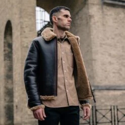 Sonder Supplies X Simmons Bilt Seal Brown Modified B-6 Flight Jacket -Denim Clothing-Iron Heart International ss b 6 2