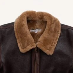 Sonder Supplies X Simmons Bilt Seal Brown Modified B-6 Flight Jacket -Denim Clothing-Iron Heart International ss b 6 6