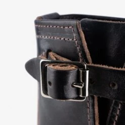 Wesco® - 10" Horween Horsehide Engineer Boot - Black. The "Mister Lou" -Denim Clothing-Iron Heart International wesco mrlou blkh 7