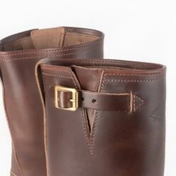 Wesco® - 10" Horsehide Engineer Boot - Brown. The "Mister Lou" -Denim Clothing-Iron Heart International wesco mrlou brn 6