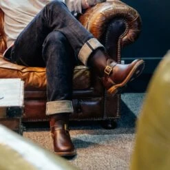 Wesco® - 10" Horsehide Engineer Boot - Brown. The "Mister Lou" -Denim Clothing-Iron Heart International wesco mrlou brn 8